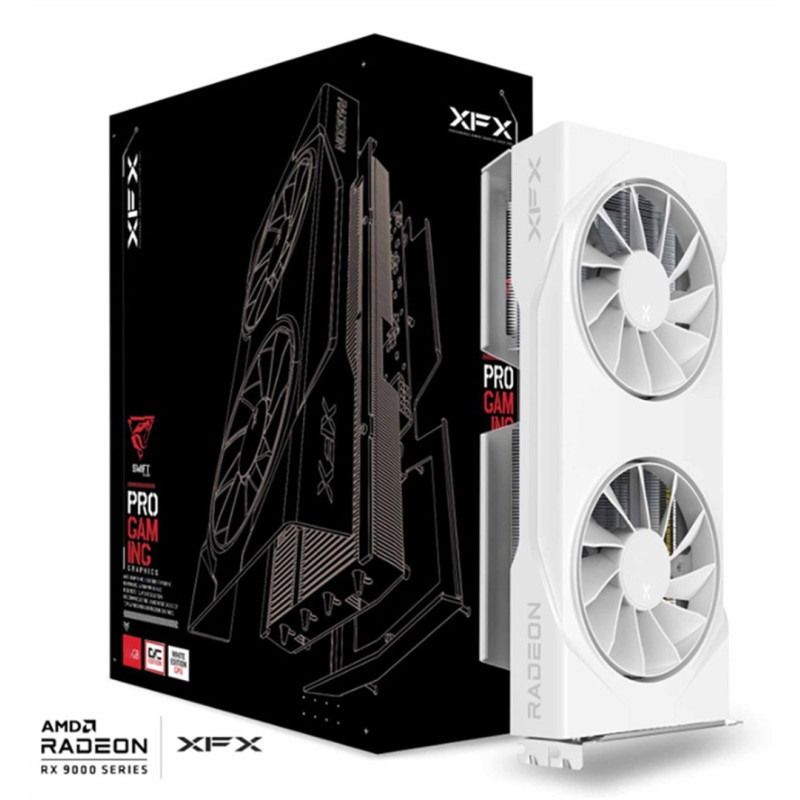 XFX Swift AMD Radeon RX 9060 XT OC White Gaming Edition 8GB (RX-96TSW8GWQ)
