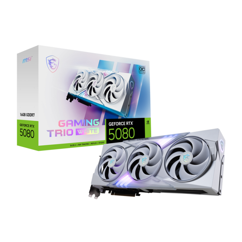 MSI GeForce RTX 5080 16G GAMING TRIO OC WHITE