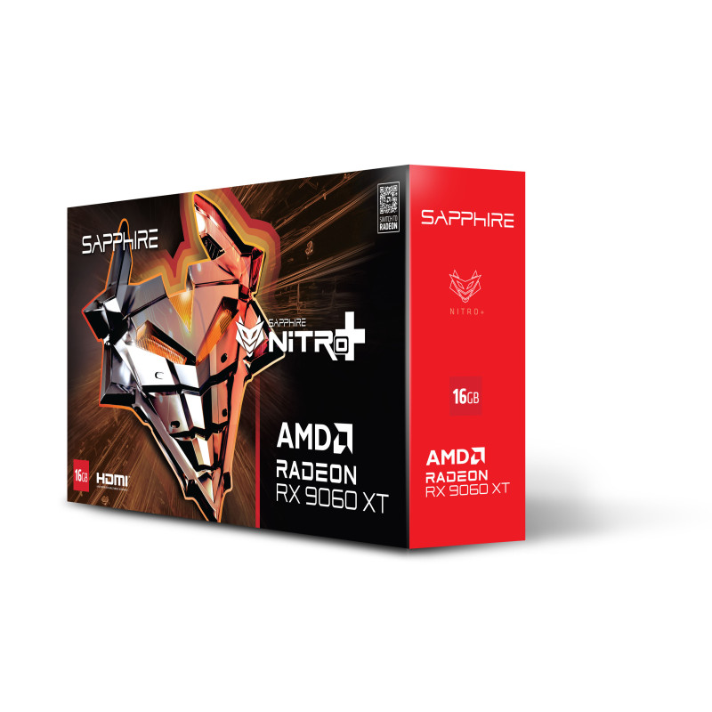 Sapphire Radeon RX 9060 XT 16GB NITRO+ GAMING OC (11350-01-20G)