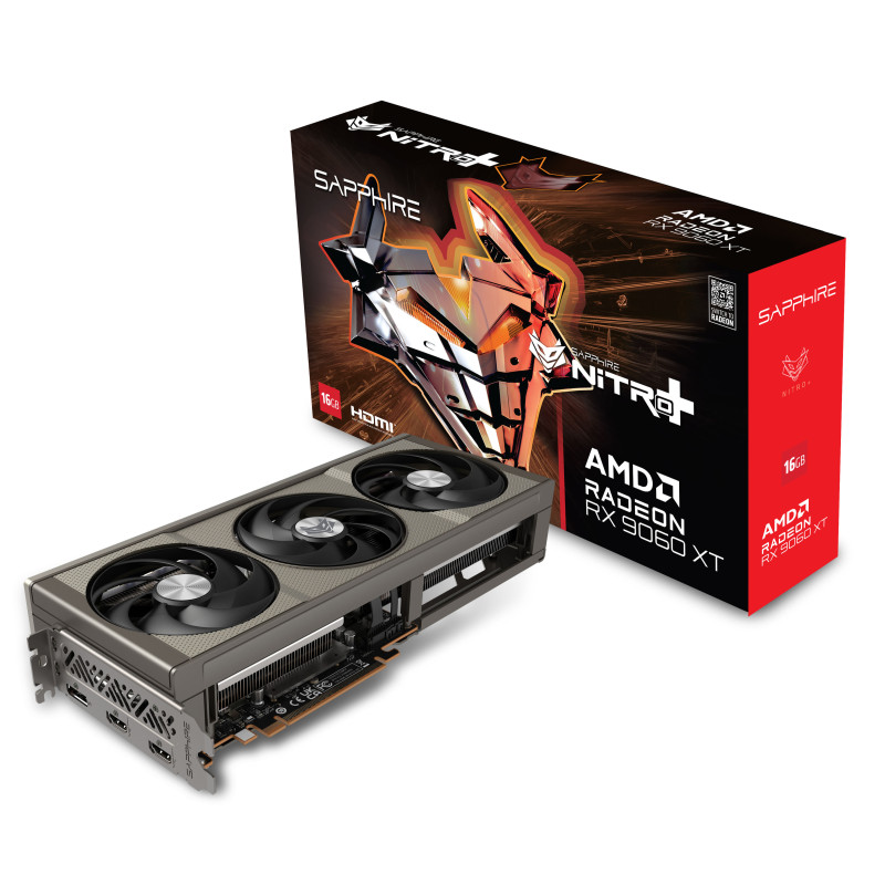 Sapphire Radeon RX 9060 XT 16GB NITRO+ GAMING OC (11350-01-20G)