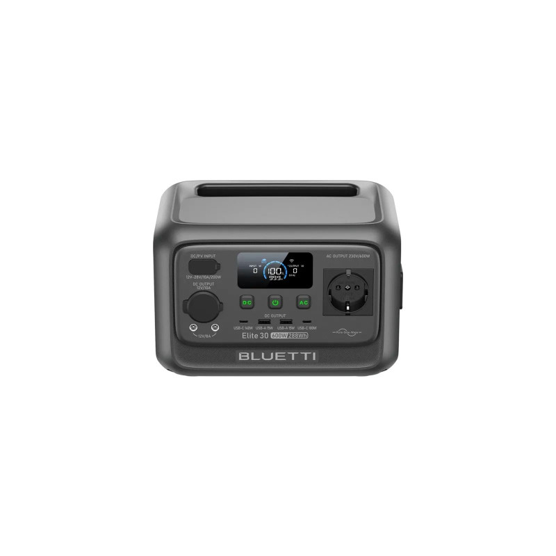 зарядна станція BLUETTI Elite 30 V2 600W 288Wh (P-EL30V2-EU-GY-BL-010) вітринний
