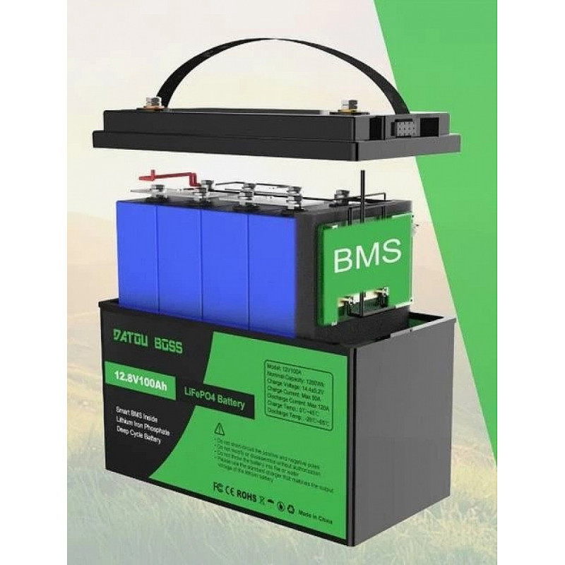 Акумулятор для ДБЖ/інвертора Datou Boss LiFePO4 12V 100Ah